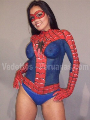 Elena Pezo Ushiñahua – Bodypaint Mujer araña